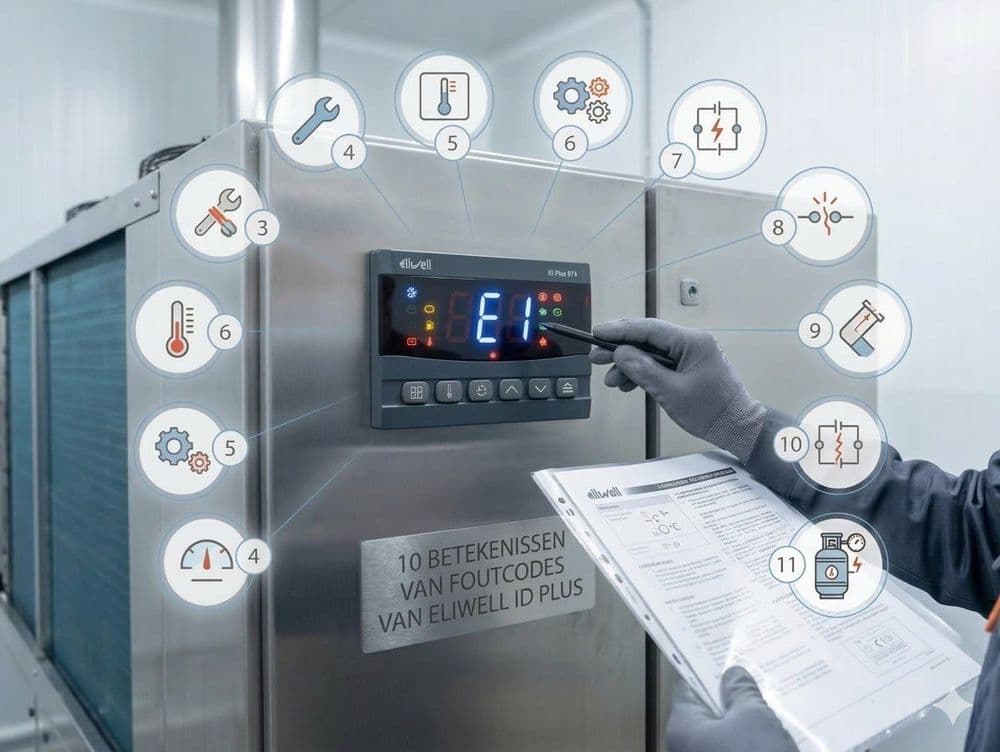 11 betekenissen van foutcodes van Eliwell ID Plus