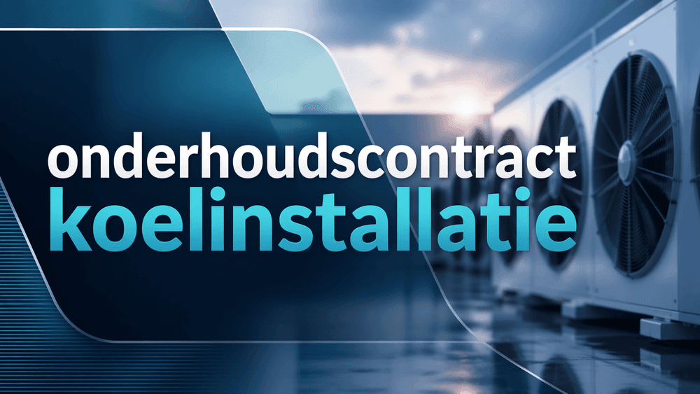 onderhoudscontract koelinstallatieonderhoudscontract koelinstallatie