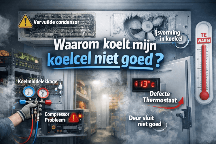 Waarom koelt mijn koelcel niet goed? 7 oorzaken en oplossingen