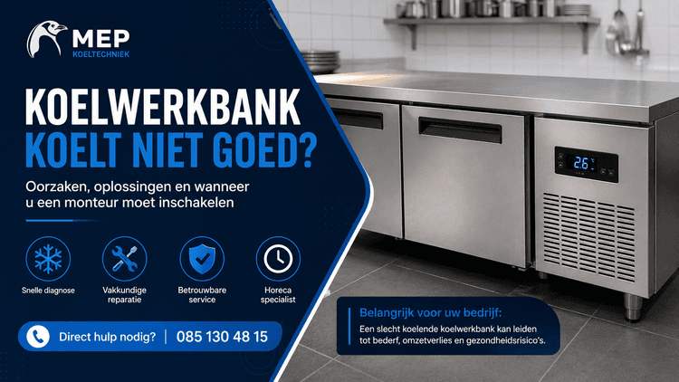 koelwerkbank koelt niet goed