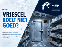 vriescel koelt niet goed